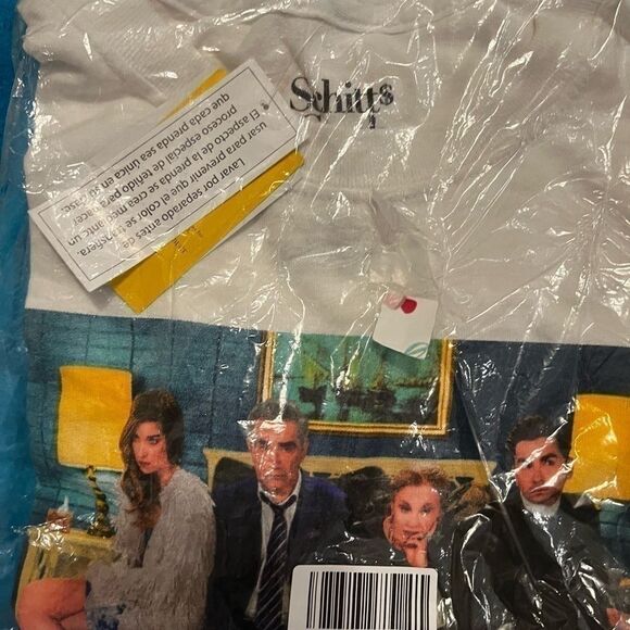 Schitt’s Creek xl shirt socks and makeup bag bundle of 3 items white green nwt - Picture 6 of 7